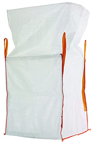 Big Bag 90x90x110 cm mit 4 Schlaufen und Einfüllschürze, 5000 KG Bruchlast DIN EN ISO 21898