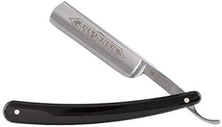 Dovo Rasoir barbe 100 Qualité Supérieure - Coupe choux en acier au carbone - 5/8 pouce - Tête ronde - Affûtage en creux - Dovo Solingen Rasoir barbier