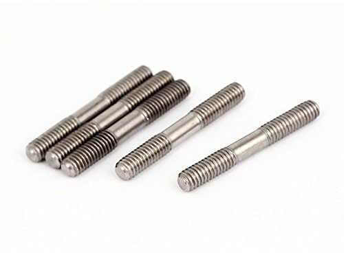 Sourcingmap M4x30mm 304 Stainless Steel Double End Threaded Stud Screw Bolt 5Pcs