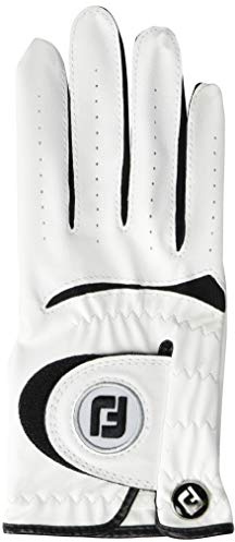 FootJoy Unisex FJ Junior Golf Gloves White Medium/Large, Worn on Right Hand