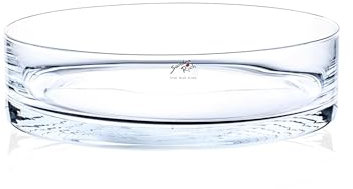 Glasschale Cora klar rund 8,5 cm Ø 30 cm von Sandra Rich