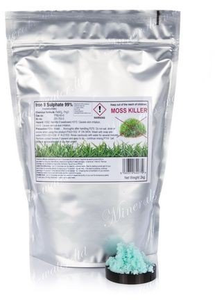 2kg Iron Sulphate heptahydrate 99% pure★Moss killer★LAWN FERTILISER LAWN GREENER★Make sure to checkout with minerals-water to get what's on the picture★