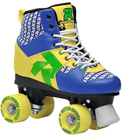 Roces Disco Palace Roller Skates, Damen, Disco Palace, Blau/Gelb, 41