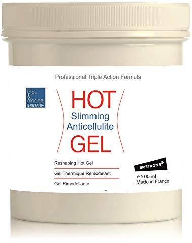 Gel Anticelulitico Efecto Calor Quema Grasa, Reductor y Anticelulitis con Efecto Reafirmante y Detox. Tratamiento Profesional con Aparatología y en Casa Hombre y Mujer - 500 ml