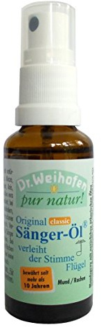 Dr.Weihofen Sänger-Öl Mundspray fur Verleiht der Stimme Flügel, 30 ml, Farblos