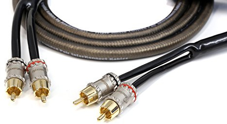 KnuKonceptz Krystal Kable 2 Channel 6M Twisted Pair RCA Cable 20 Feet