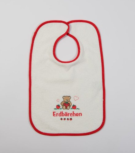 Babylatz mit Klettverschluss und Stick Babylätzchen