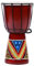 30cm Hohe Kinder Djembe bunt bemalt Trommel Drum Handarbeit