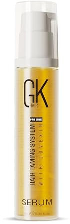 GK Hair Cheratina Globale Olio per capelli biologico all'argan siero per styling controllo dell'effetto crespo riparazione dei capelli secchi effetto levigante 0.34 Fl Oz