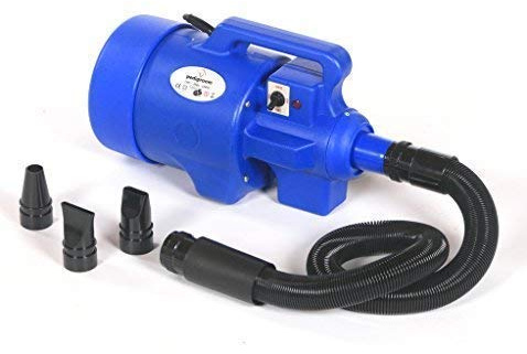 pedigroom professionali per toelettatura cani pelo Asciugatrice RONDELLA BLASTER RISCALDATORE Blu