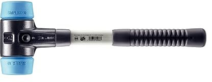 Halder 3701060 Simplex TPE-Soft Soft-Face Mallet with Fibre-Glass Handle, Multi-Colour, 60 mm