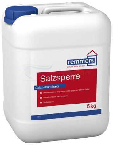 Remmers Salzsperre , Sanierlösung zur Mauersalzverkapselung. 5 Kg