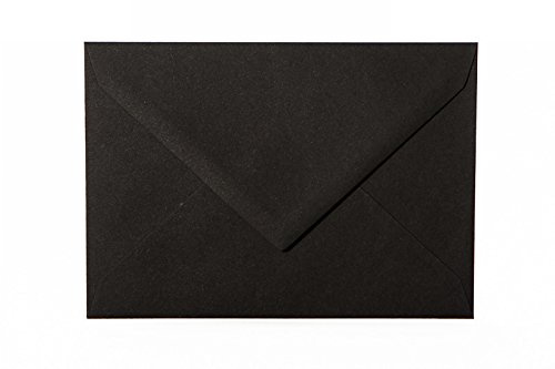 Paper24 25 Briefumschläge C6 Schwarz