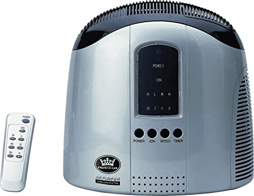 Prem-I-Air EH0312 Hepa Air Purifier with Ionizer and Remote Control, Silver, 40 W, Grey