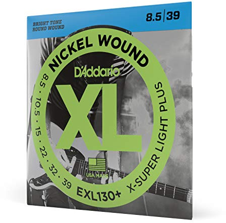 D'Addario XL Nickel EXL130+ E-Gitarrensaiten 8,5-39 | XL-Nickel-E-Gitarrensaiten liefern hellen Klang, genaue Intonation, zuverlässige Haltbarkeit und gleichmäßiges Gefühl.