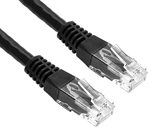 AKORD Gigabit Cat6 Network Ethernet RJ45 UTP Network Cable Lead 3m to 10m/15m/20m/25m/30m metre (20 Metre, Black)
