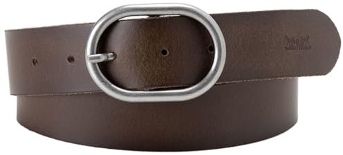Levi's Damen Circle Buckle Core Gürtel, Braun (Brown), 90 cm (Herstellergröße: 90)