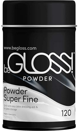 beGLOSS Talcum Powder - Latex Powder Dressing Aid - Slip into Rubber & Latex Garments Fast and Easy