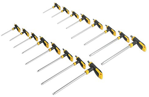 Sealey s0916 TRX-Star en T y juego de llaves Allen, juego de 16