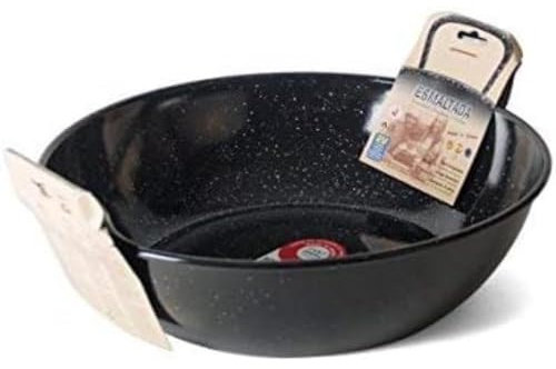 Garcima Tegame Fondo in Ferro smaltato, Smalto, Negro, 30 cm