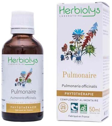 Herbiolys - Teinture mère Grand plantain (Plantago major) 50 ml | Extrait de Plantes fraîches - Respiration & Peau - Phytothérapie Bio - Fabriqué en France