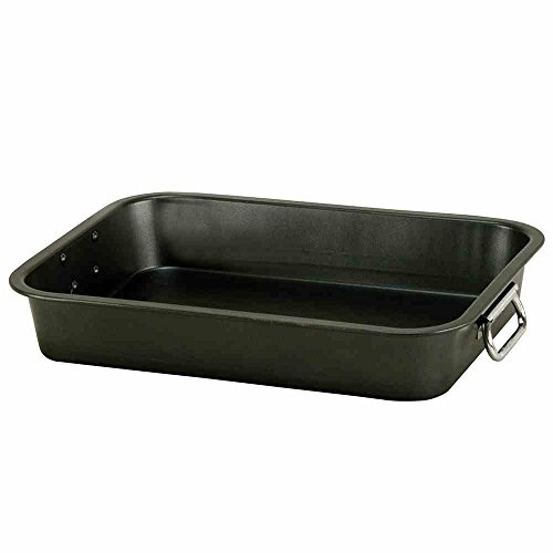 Krüger Carbon Auflaufform 39 cm (6,5 L) für Lasagne, Aufläufe & Gratins | Antihaft-Versiegelung | Backofenfest bis 240°C | Formstabiler Carbon-Stahl | Leicht zu reinigen & langlebig
