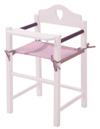 roba 98334 Puppenhochstuhl, Weiß Lackiert, 1 Stück (1er Pack)