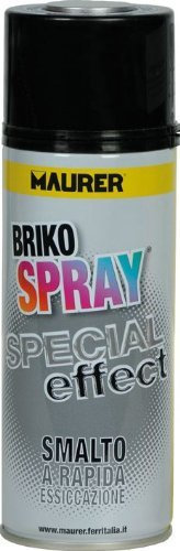 MAURER 093343 Smalto ad alta temperatura 800 °, Briko Spray, nero opaco, 400 ml, confezione da 6 pezzi