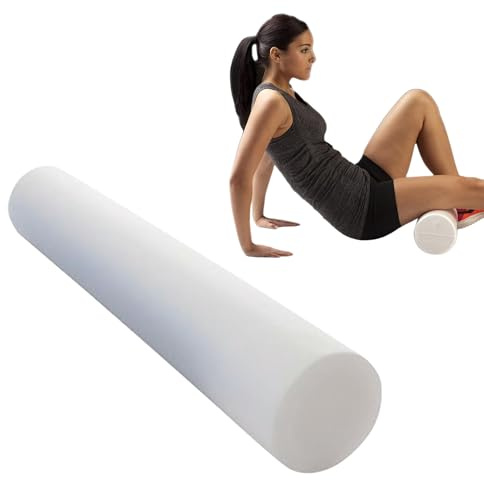 THERABAND Pro Foam Roller, 6 x 36 Round; White Back Roller, Compact 6 Inch Diameter for Deep Tissue Massage, Physical Therapy, Myofascial Release, Core Stabilization