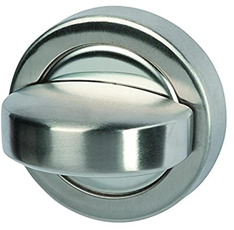 ALPERTEC Bi Color Bathroom/WC Twist Lock Stainless Steel for Rosette Fittings/Door Fittings, Locking – Pack of 1 28020870