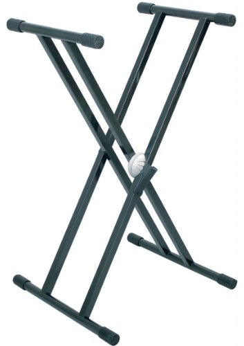 Proel SPL250 Supporto professionale per tastiera o consolle a singolo livello con doppio telaio e sistema di regolazione “SNAP LOCK”, Grigio Antracite