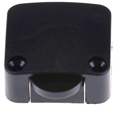 Einbau Barschalter Braun, Schnappschalter, LED (Niedervolt), 230V (Hochvolt) Ein/Aus, Truhenschalter, Türschalter, Schrankschalter (Schwarz)