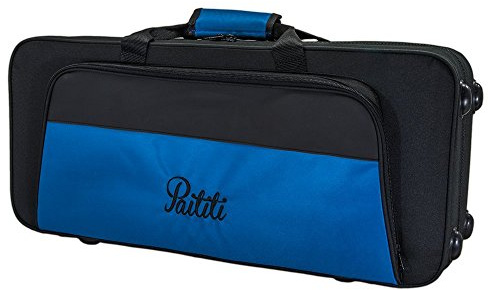 paititi Trompetenkoffer, stabil, langlebig Mit Rucksack schwarz/blau