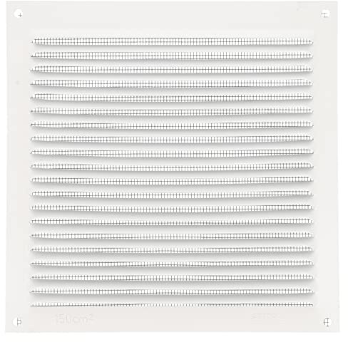 Amig - Rejilla Cuadrada de Aluminio con Mosquitera - Rejillas de Ventilación para Salida de Aire - Ideal para Techo de Cocina y Baño - Medidas 170 X 170 mm - Color Blanco