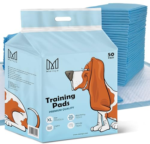 Hygienische Unterlagen für Haustiere Trainingsunterlagen für Welpen Puppy Training Pads Trainingpads für Haustiere Hygieneunterlagen für Hunde Toilettenmatte 100 Stück (90 x 60 cm)