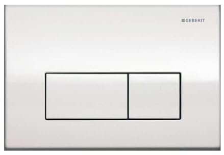 GEBERIT 115.260.21.1 Kappa 115260211 – 50 – 2 Flush Plate, High-Gloss Chrome, 21x14x1 cm