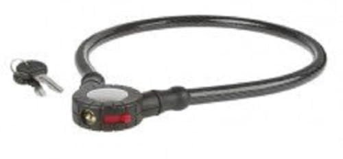 M-Wave Automatik-Kabelschloss, 12x650 mm, geflochtenes Kabel, automatische Verriegelung