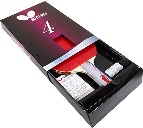 Butterfly B401 Shakehand Table Tennis Racket - Medium Speed & Spin - Recommended for Beginning Level Ping Pong Players - Attractive Gift Box Set Includes A Free Racket Case - Makes A Great Gift!
