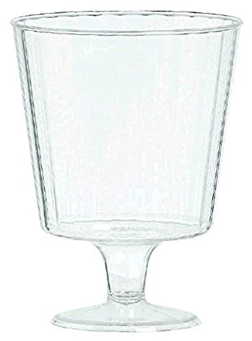 amscan Bicchieri di plastica di qualità Superiore 150 ml – 24 Pezzi