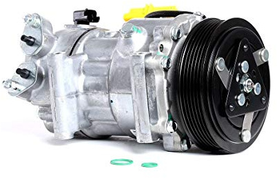DELPHI TSP0159488 Compresseur de clim Sanden SD7C16 PAG 46 Compatible avec PEUGEOT 207 3/5 portes WA, WC 208 I 3/5 portes CA, CC 308 I 3/5 portes 4A, 4C 3008 I 0U 307 3/5 portes 3A/C