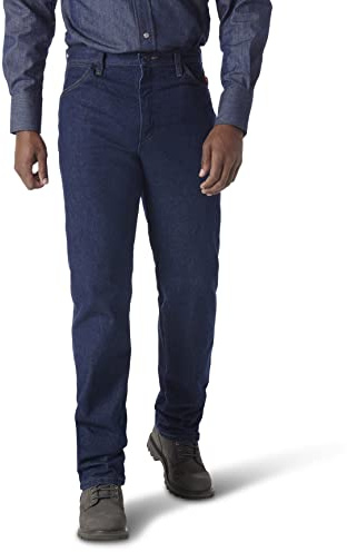 Wrangler Men's FR Flame Resistant Original Fit Jean Blue 32W x 32L
