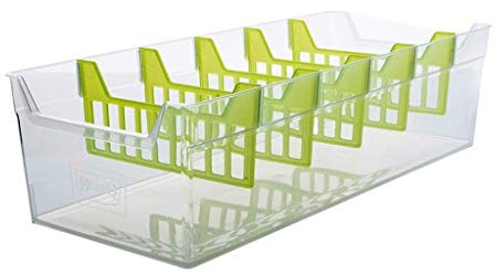 BranQ Küchenorganizer Aufbewahrung Gewürz Box Kiste Küchen Organizer Gewürzbehälter (Transparent)
