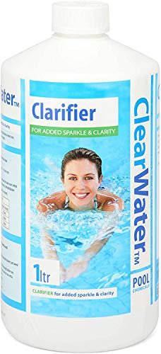 Clearwater Water Clarifier for Hot tub Spa and Swimming Water Treatment for Pristine Crystal Clear Water, 1 Litre - Bottle Cover Design May Vary