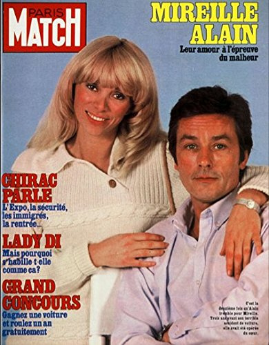 Paris Match n° 1782 du 22 Juillet 1983 - Alain Delon et l'accident de mireille Darc (10 pages),lady Diana (7 pages), Marilyn Monroe, les photos inedites des calendriers de ses 19 ans (4 pages), Serge Gainsbourg et Bambou (2 pages)