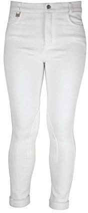 HyPERFORMANCE Childrens/Kids Melton Jodhpurs (24in) (White)
