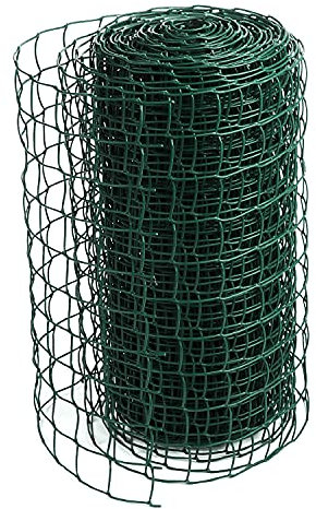 50mm Green Climbing Plant Support Mesh Trellis Plastic Garden Fence 0.5m x 25m