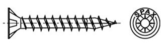 Spax Woodscrews 5.0 x 45mm Box 200