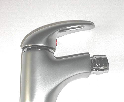 Waschtischarmatur Bidetarmatur Wasserhahn silber matt