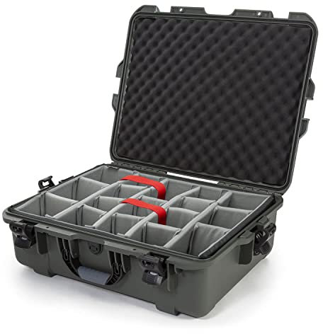 NANUK 945 Wasserdichter Hartschalenkoffer Mit Gepolsterten Trennwänden - Olive