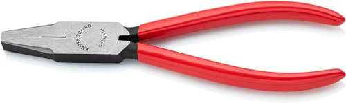 Knipex Pince à becs plats noire atramentisée, gainées en plastique 180 mm 20 01 180